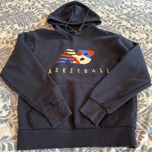 New Balance Men's Dark Blue Basketball Hoodie